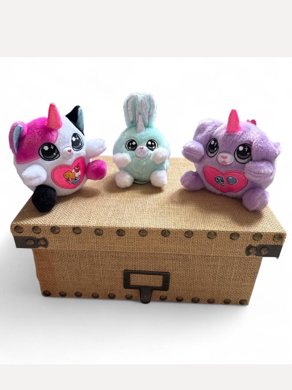 Set of 3 cute plushies #kawaii #plushie #cute